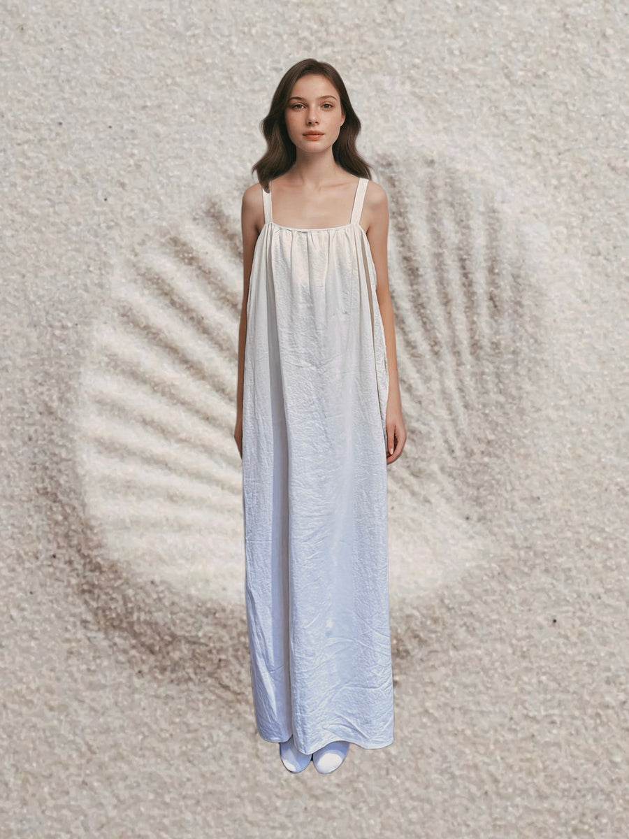 Riviera Pleated Strap Dress