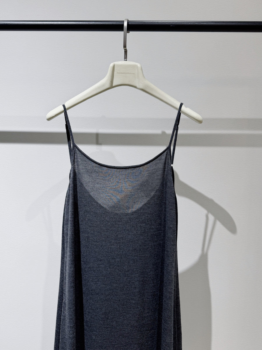 Lounge Hour Silk-Wool Slip Dress