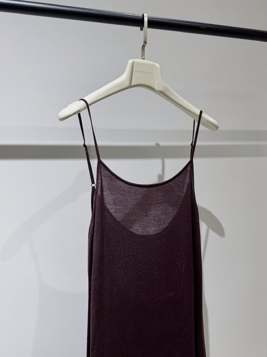 Lounge Hour Silk-Wool Slip Dress