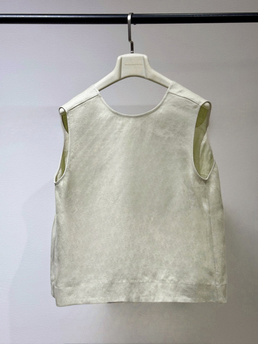 Sunday Strolling Linen Top