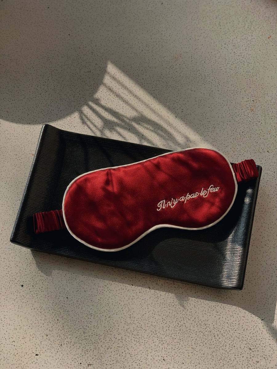 Eye Mask Ivoire/Forbidden Red