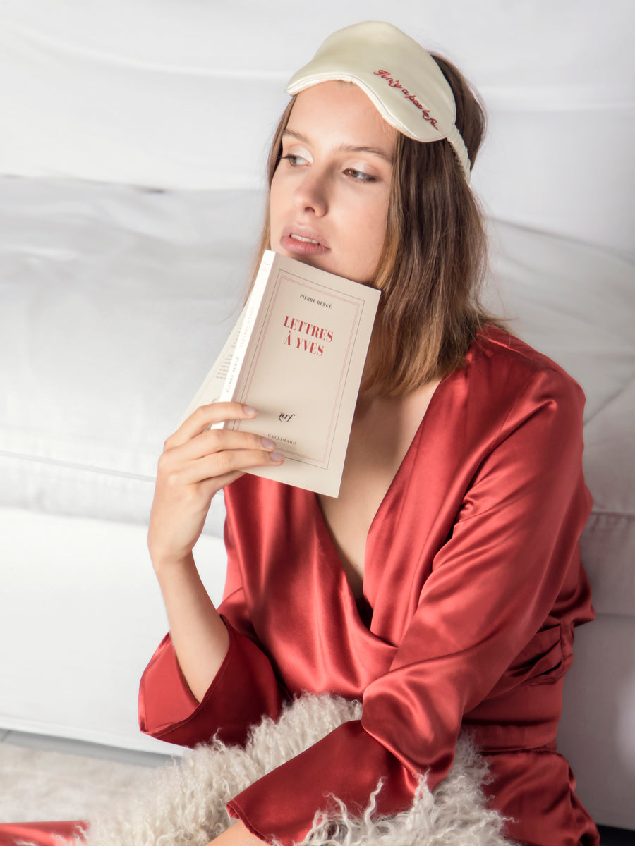 Eye Mask Ivoire/Forbidden Red